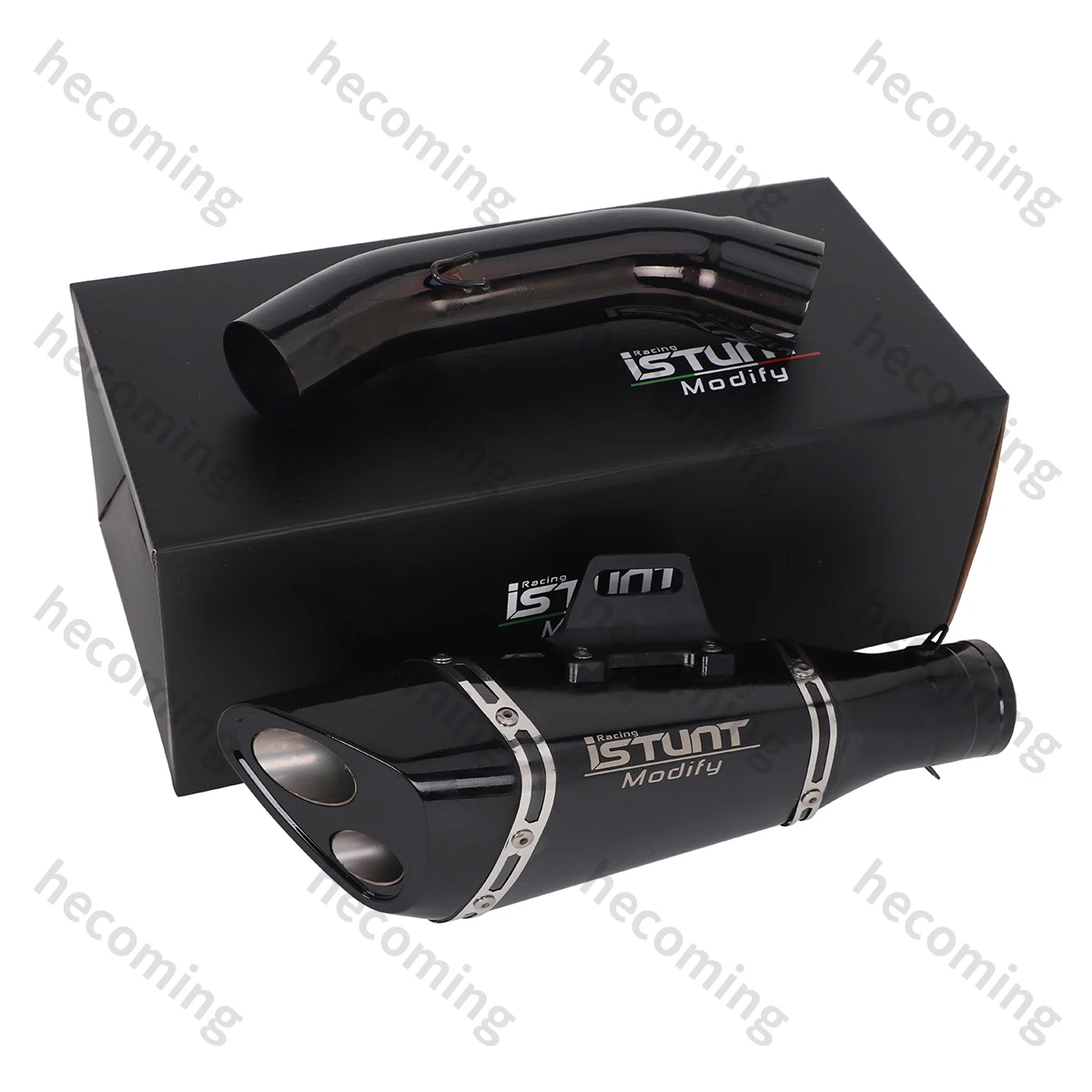Exhaust Modified Muffler Escape Moto Middle Link Pipe For ADV Duke 125 250 390 RC390 2021 2022 2023 Double Hole - view 2