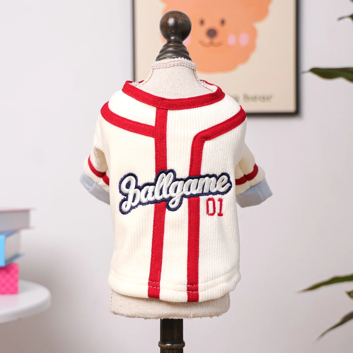 Sudadera con capucha bordada apta para perros pequeños y cachorros - imagen 3