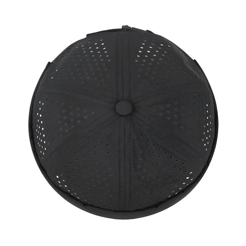 New Mesh Brimless Skullies Cap Adjustable Solid Color Beanie Hat Casual Breathable Skullcap Unisex