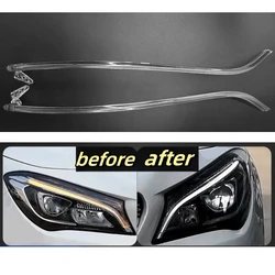 For Mercedes-Benz W117 CLA 2016-2019 LED DRL Car Headlight Light Guide Plate Daytime Running Light Tube Bar