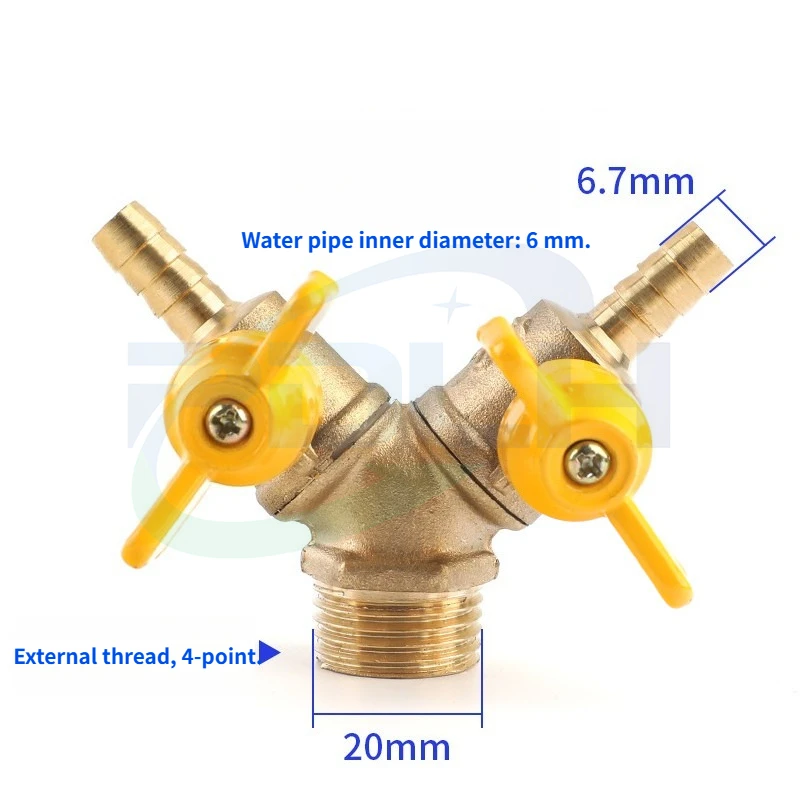 1PCS Brass Stainless Steel Water Valve Extension Pipe Silicone Hose Tee Angle Valve for Wire EDM Parts In Stock