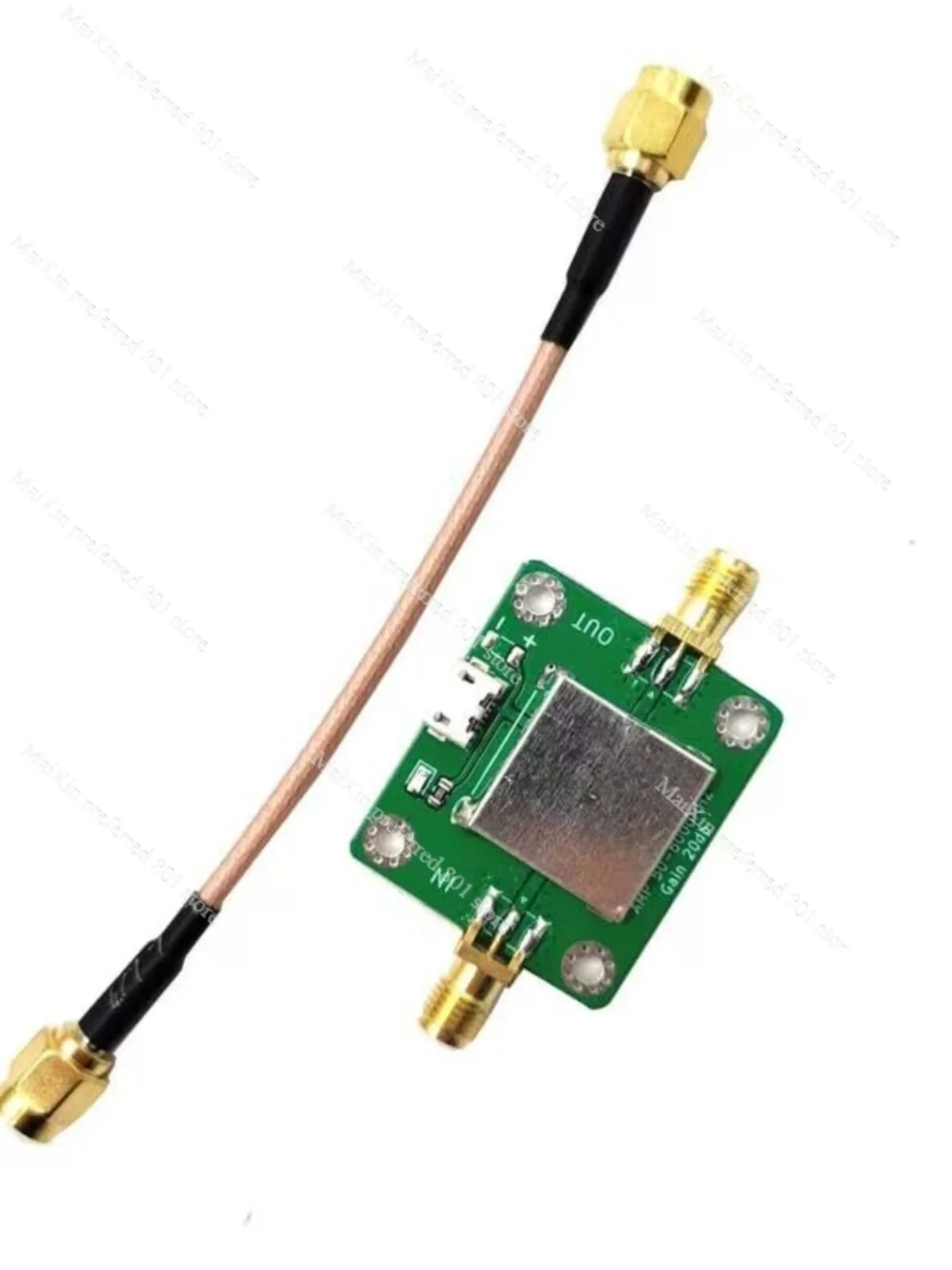 50M-6GHz low noise RF amplifier gain 20dB with USB power supply port