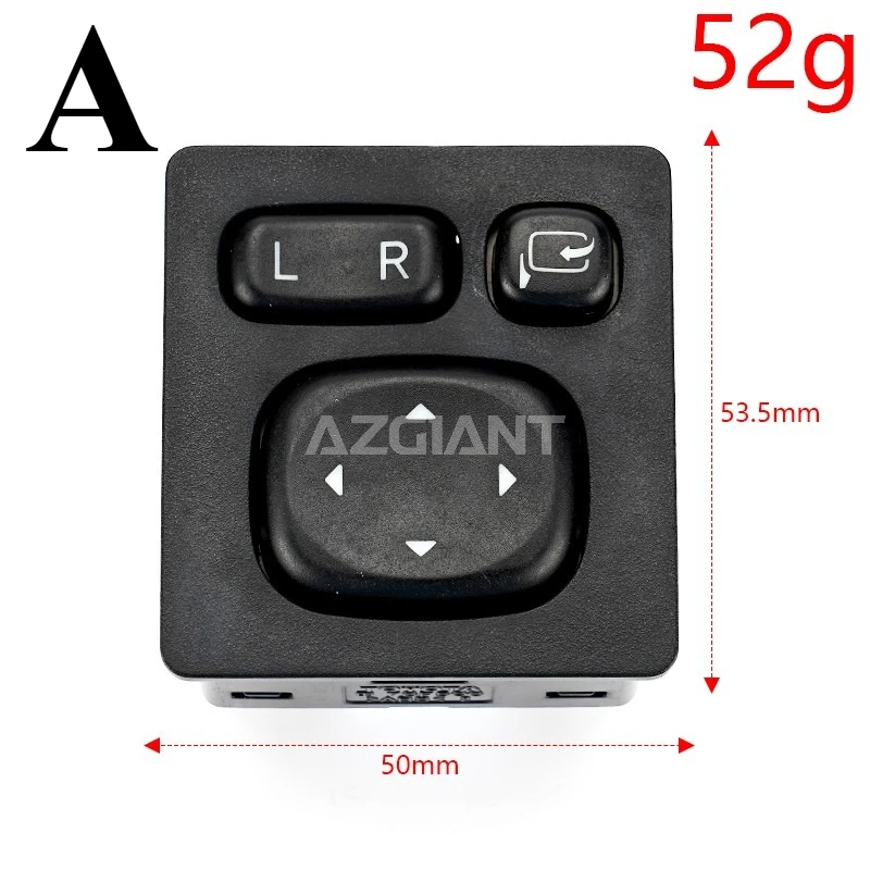Car Rearview Exterior Mirrors Fold Actuator Regulator Switch Button For Toyota Prado LC150 Lexus ES250/ES350/ES300/ES200 11Pin