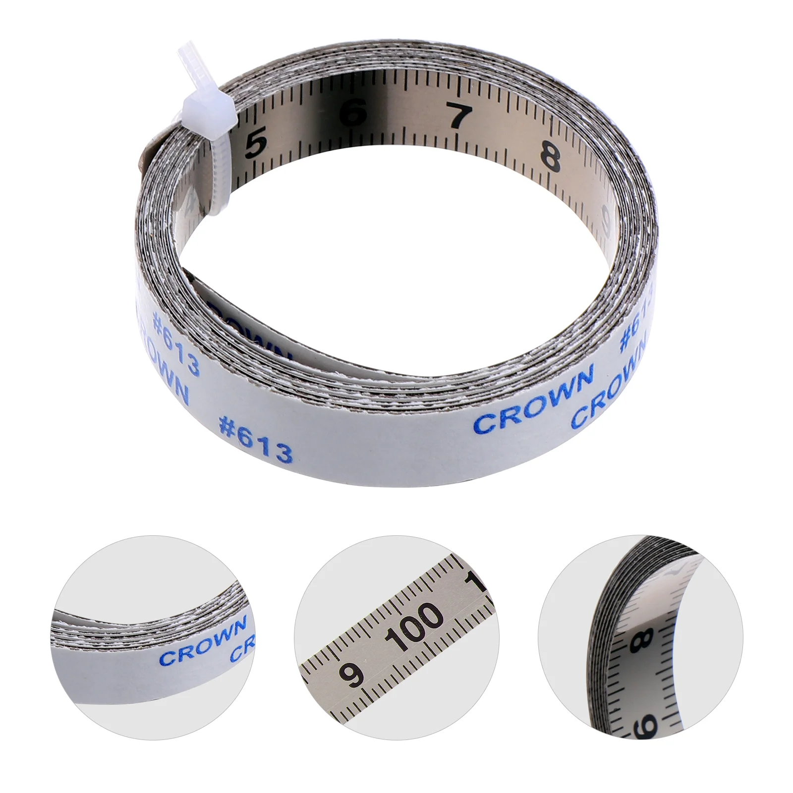 

Ruler Duct Tape Stickers Measuring Tool Workbench Sticky Measure Ruler Tape Peel-adhesive Carbon Steel for
