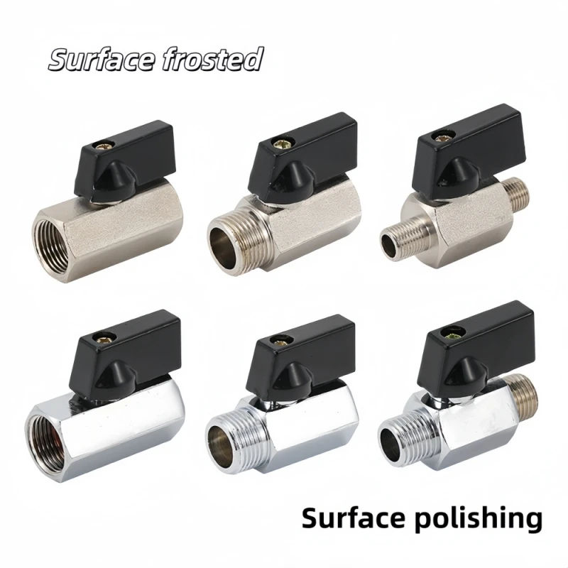 Brass Mini Ball Valve 1/8 1/4 3/8 1/2 BSP Threaded Male To Female Air Compressor Water Gas Oil Shut Off Valve Switch valve
