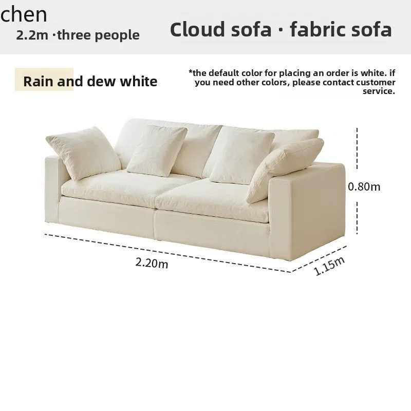 ZML Sofa Living Room Small Apartment Combination Removable Washable Down Linen Fabric Sofa