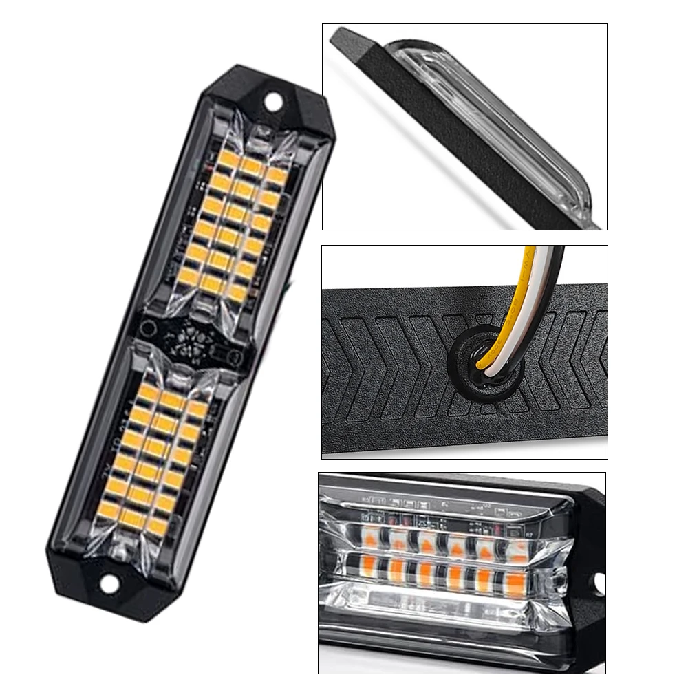 Strobe Light Kits ABS and Metal and LED Suitable For various vehicle types including trucks trailers postal services