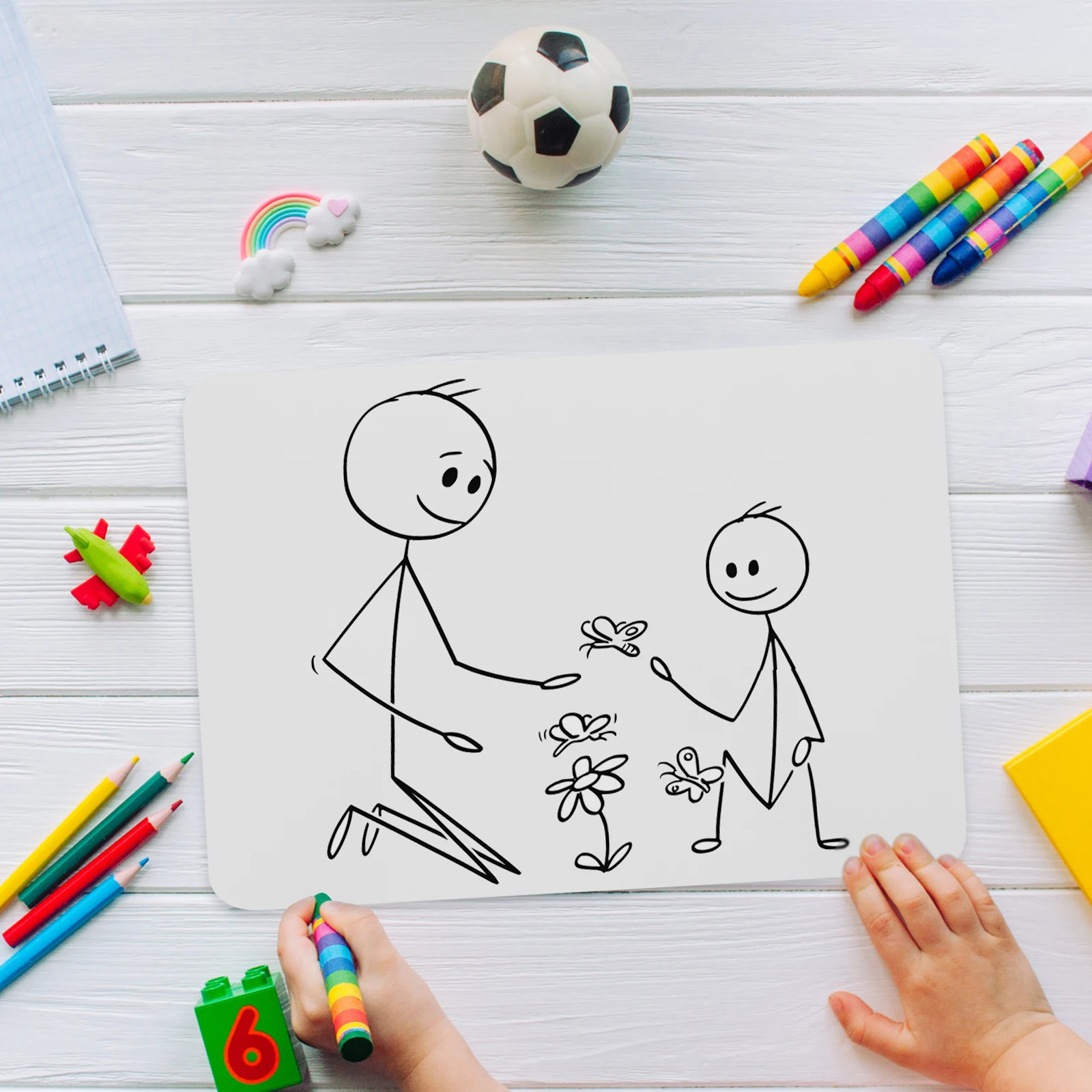 

3 Pcs Drawing Board Portable Paintboard Child Writing Pad Dry Erase Pvc Small White Boards for Students