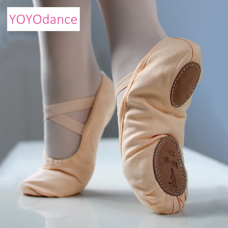 2024 Child And Adult Pointe Ladies Professional Ballet Canvas Woman Dance Shoes