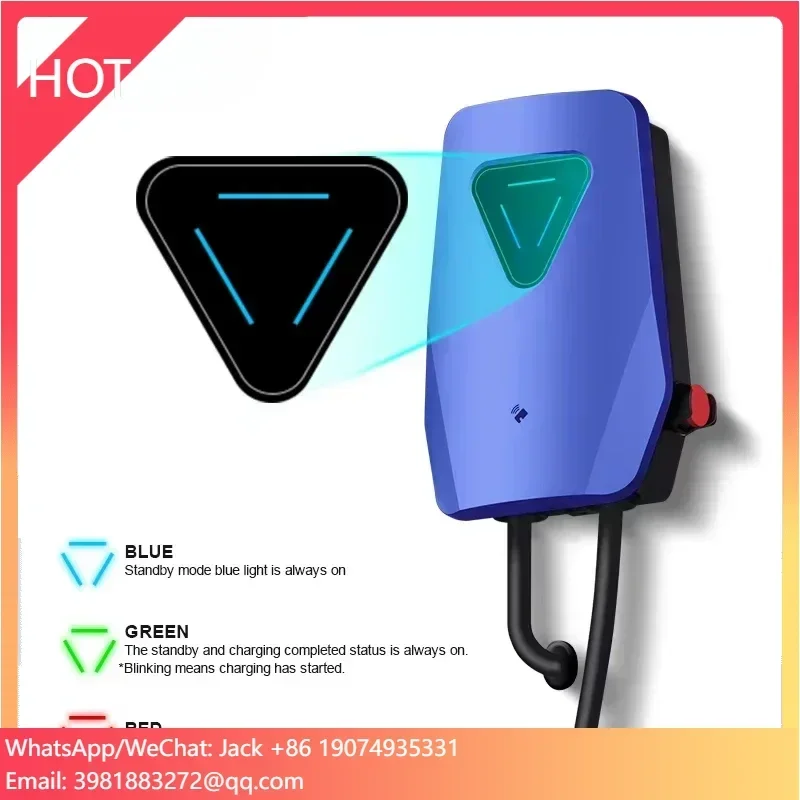 

New 7kW 11kW 22kW Mobile EV Car Charging Cable 16A 32A 1or 3Phase Type2 Type1 GBT 3m 5m 10m Customized Length EV Charger Cable