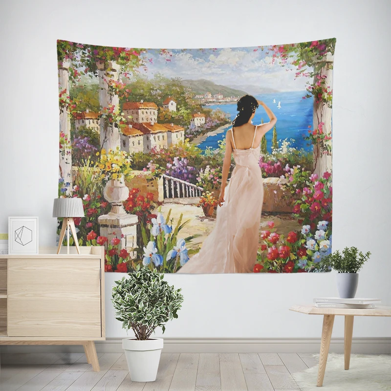 Home decoration Colorful Animal Scenery room decor wall tapestry aesthetic bedroom aesthetic wall art large fabric wall tapestry