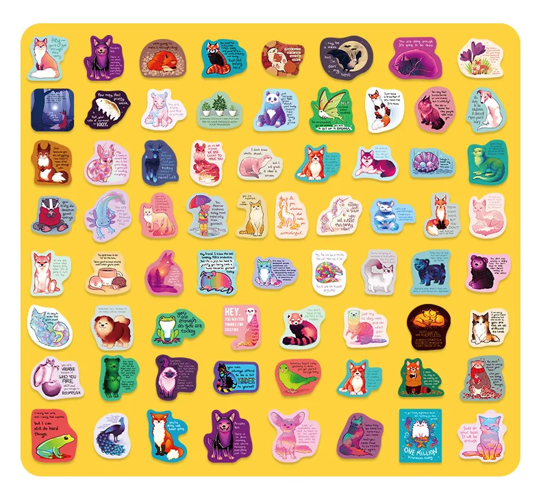 50/300 stücke Healing Text Aufkleber Englisch Slogans Inspirational Text Student Aufkleber