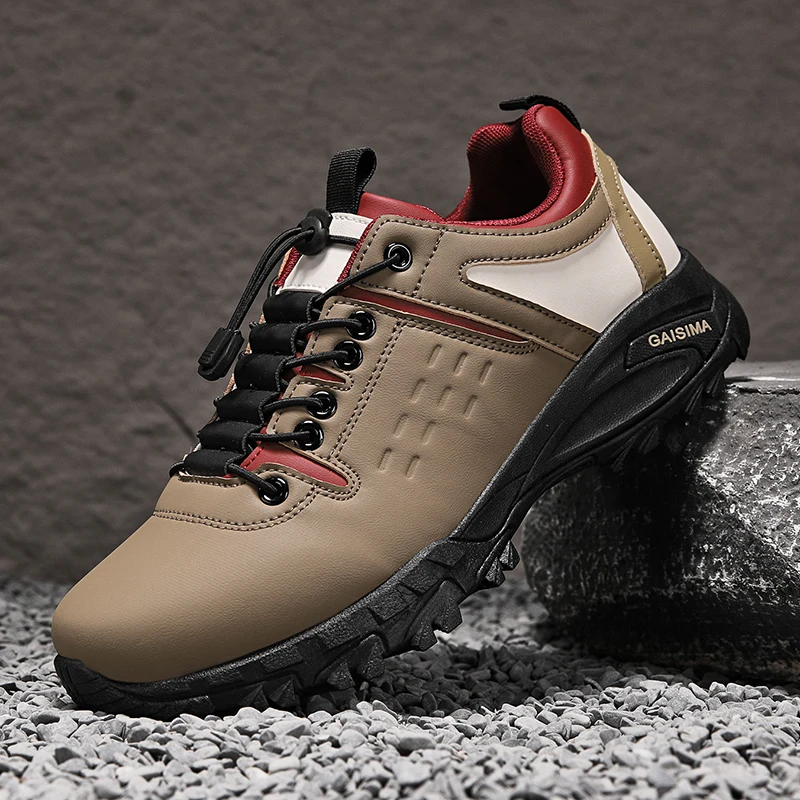 

Мужские походные туфли с низким берцем — модные универсальные повседневные прогулочные туфли, уличные дорожные кроссовки на резинке в корейском стиле