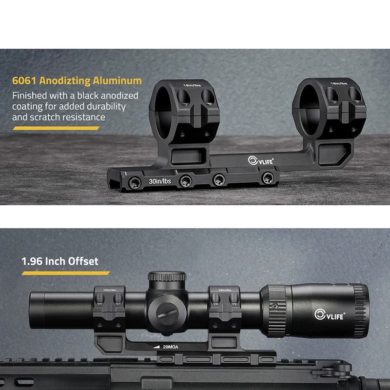 

Консольный прицел CVLIFE, крепления для оптики, прицел со смещением, двойные кольца, цельный монтажный комплект для охоты на рейке Пикатинни