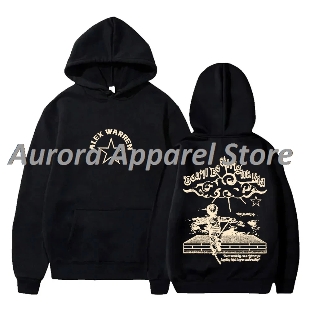 سترات Alex Warren ذات القلنسوة الضيقة ذات القلنسوة You Will Be Alright Merch Cosplay للنساء والرجال، بلوزات بأكمام طويلة