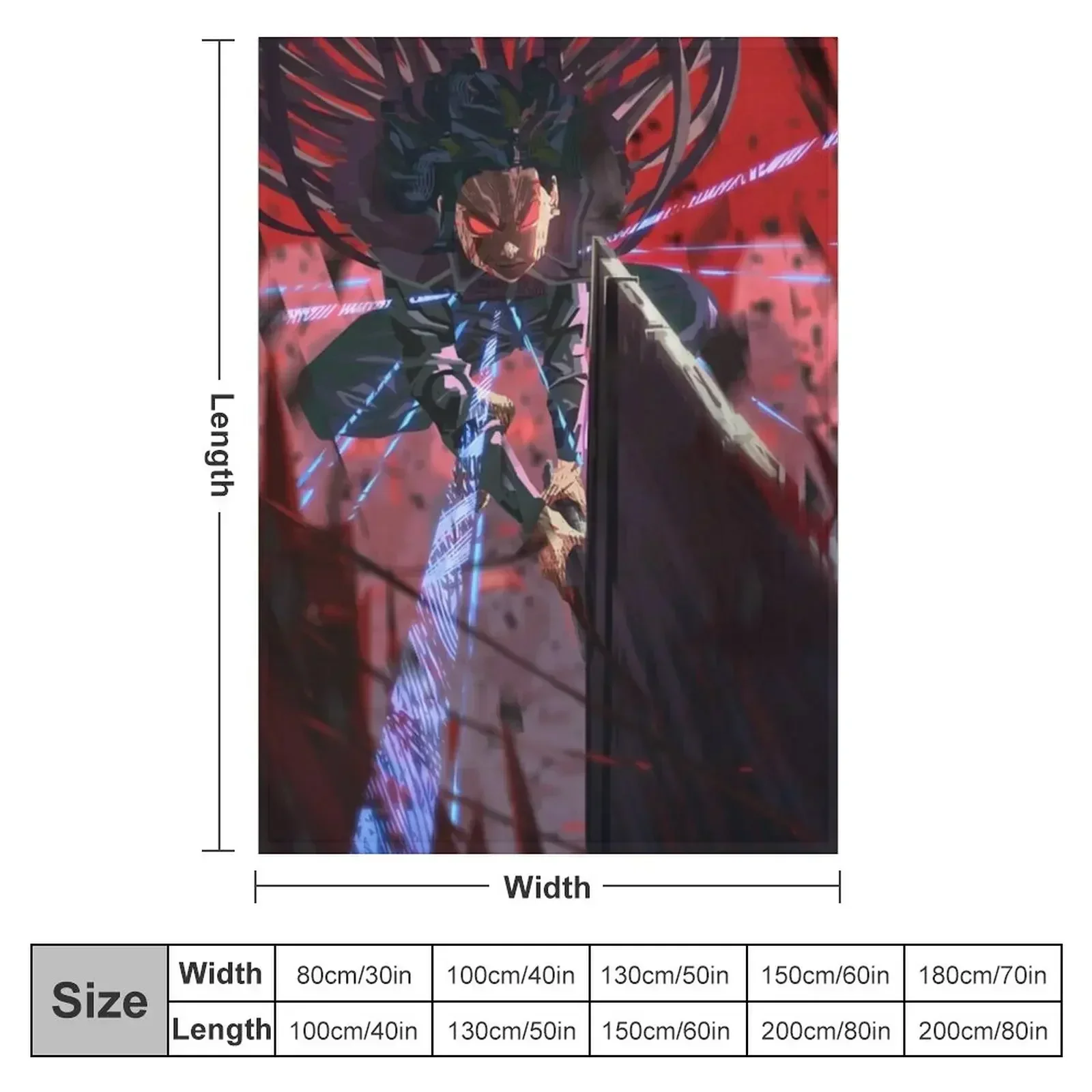 Mistborn: Hero of Ages - Vin Venture slicing someone in half Throw Blanket couch cozy soft plush fuzzy picnic outdoor blanket