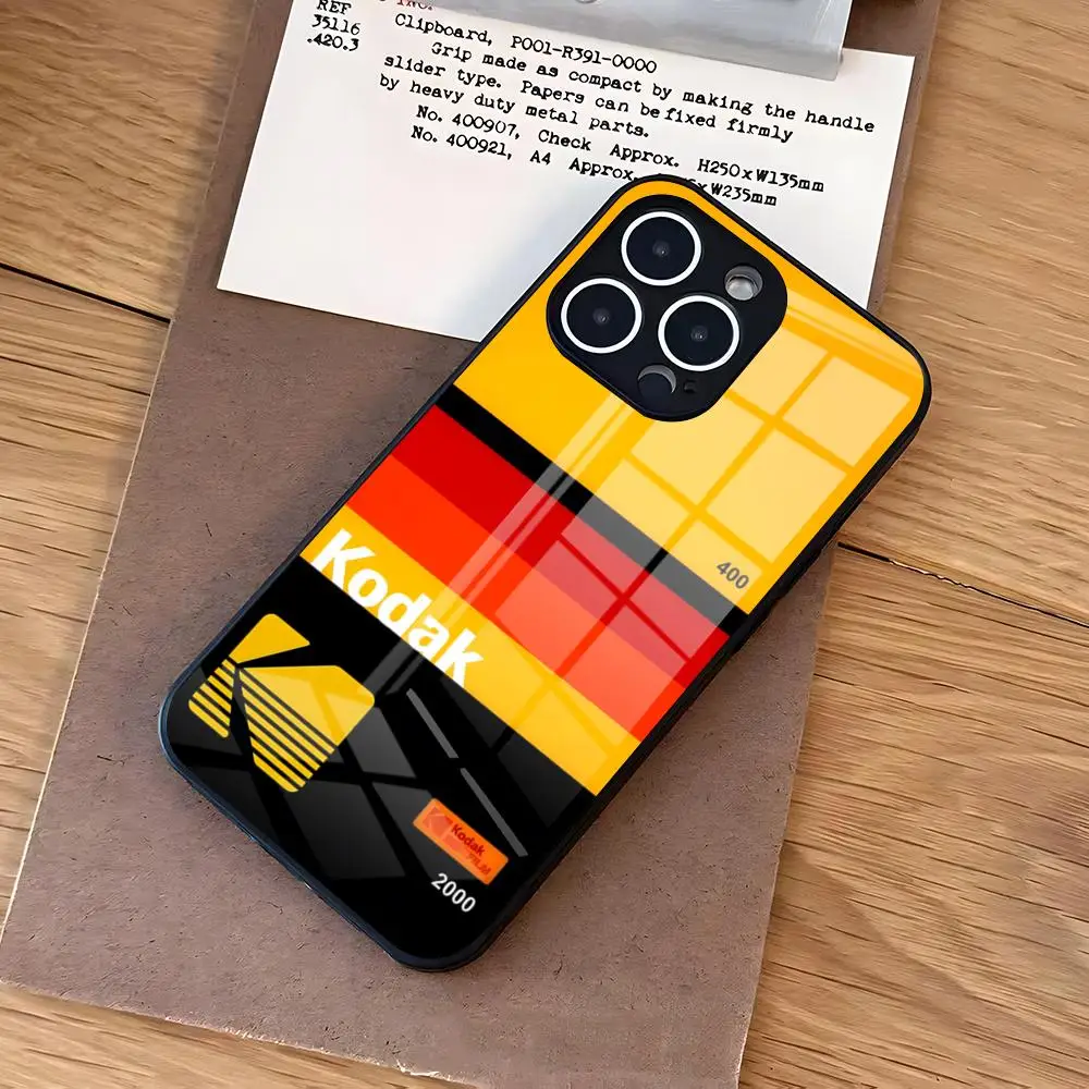 Capa de Celular Retrô VHS Tape para iPhone 17 Air 16 E Pro Max 15 14 13 Mini 12 Pro 11 Max Plus com Tampa de Vidro Preto