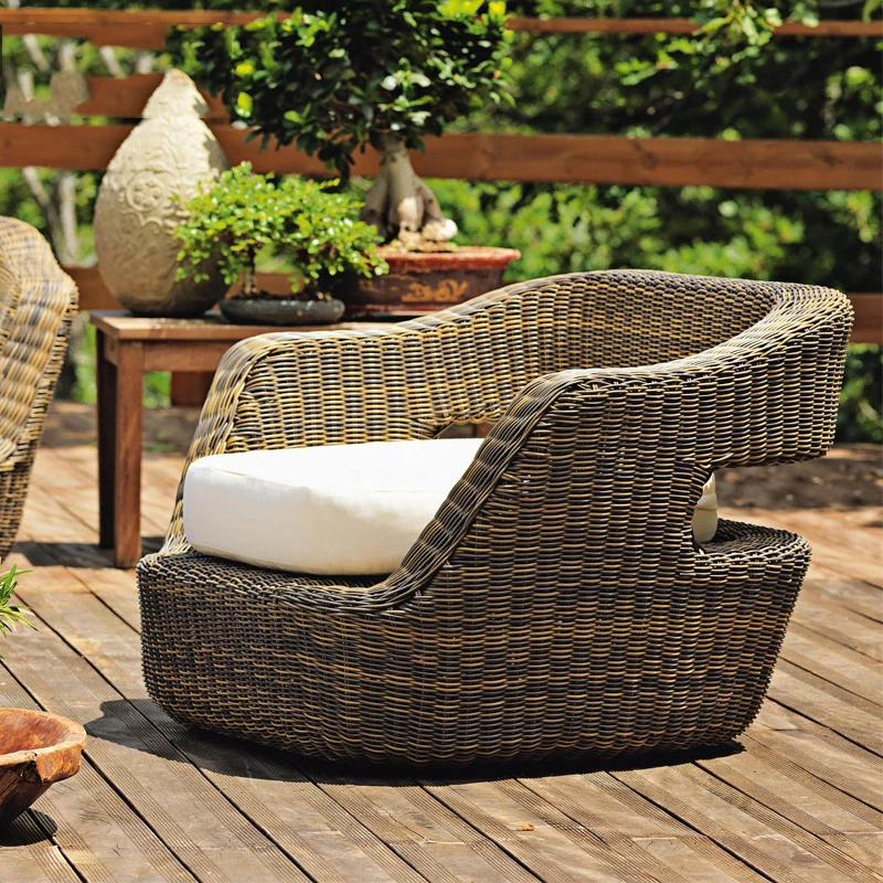 Custom-made outdoor furniture balcony courtyard residential garden rattan chair small sofa open-air outdoor