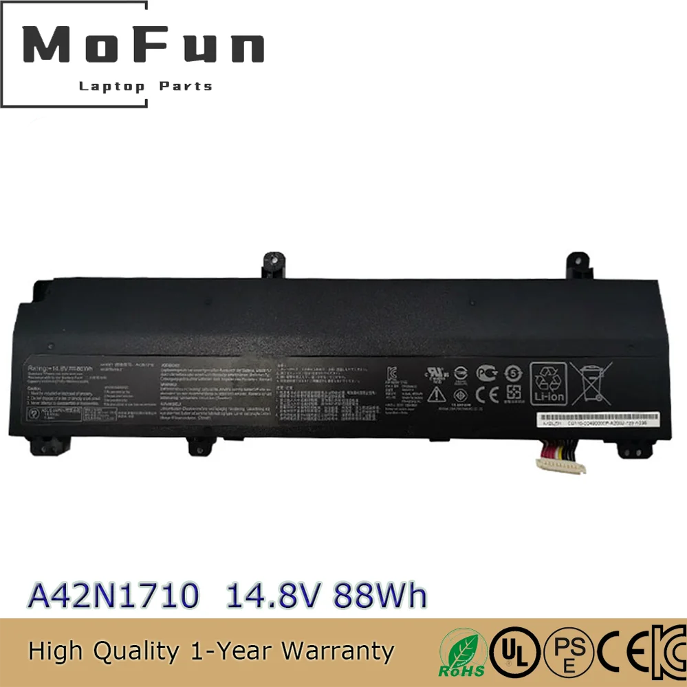 

Original A42N1710 14.8V 88Wh Notebook Battery for Asus ROG Strix GL702VI GL702VI-1A A42LM5H