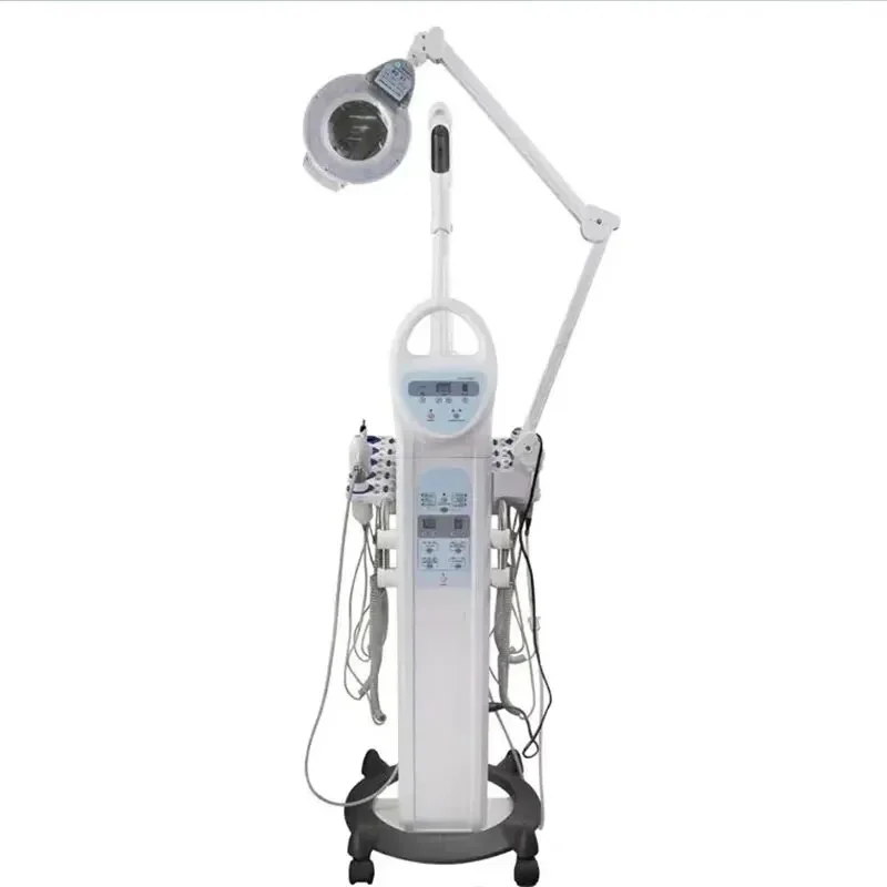 9-in-1 Multifunctional Facial Beauty Machine High Frequency Vacuum Oxygen Peeling Diamond Salon Use Skin Care Tool