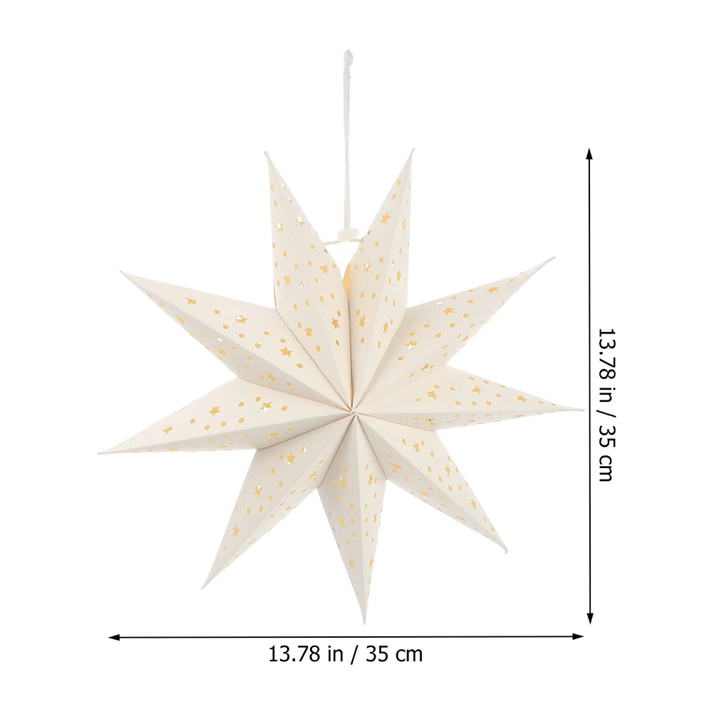 

2 Pcs Table Origami Lantern Shade Christmas Lanterns Outdoor Xmas Paper Light Shades Ceiling