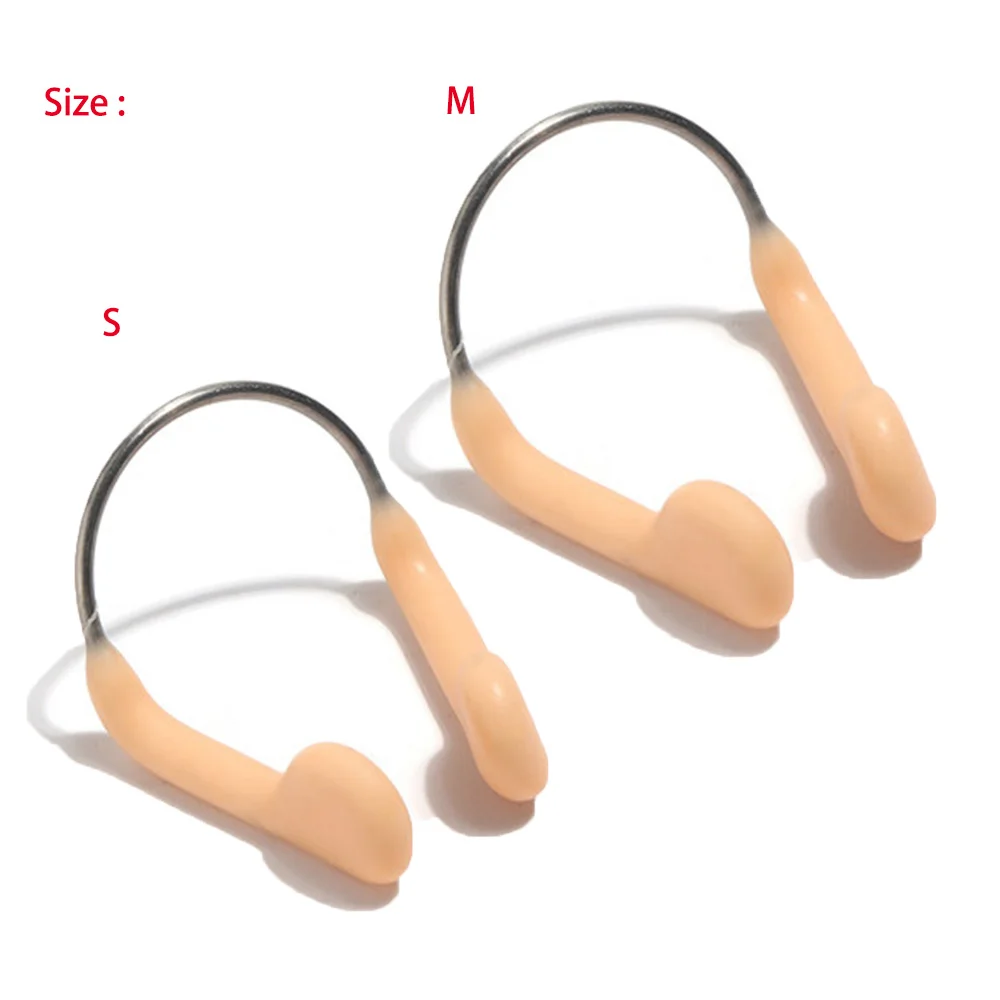 1/2/3Pcs No-skid Soft Silicone Skin Color Nose Clip Adjustable Steel Wire Nose Clips Swimming equipment Water Sports Accessory