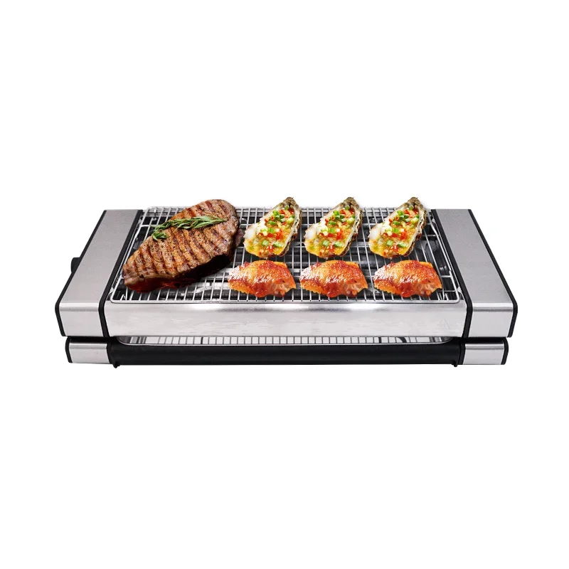 Hot Selling Household Eating 2000w Cooking Outdoor Camping Non-stick Electric Smokeless Barbecue Grill