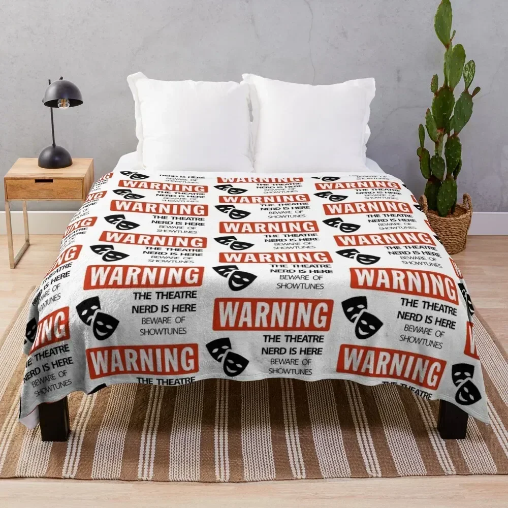

WARNING Theatre Nerd Throw Blanket christmas decoration Hairys Blankets