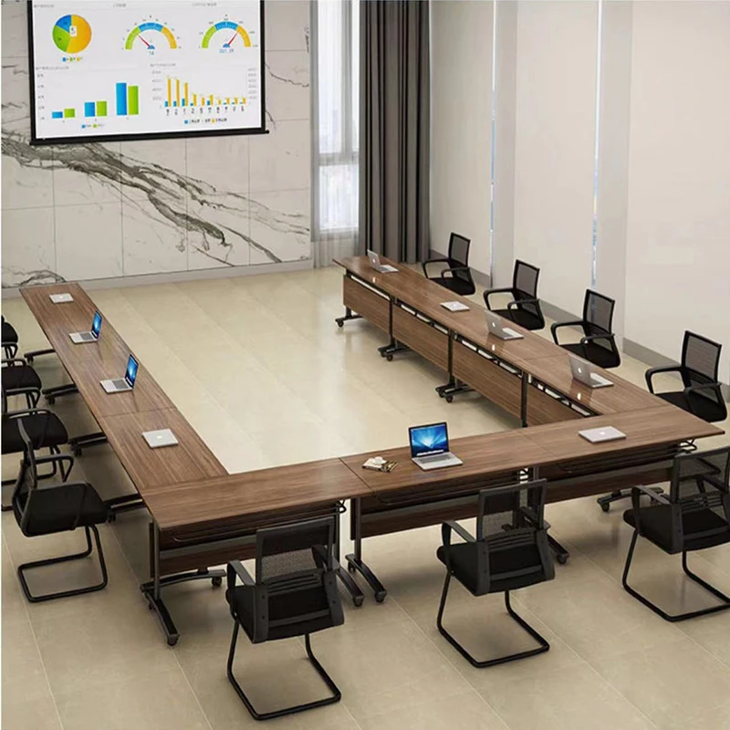 

Factory Customized Folding Training Conference Room Tables Training Foldable Meeting Table