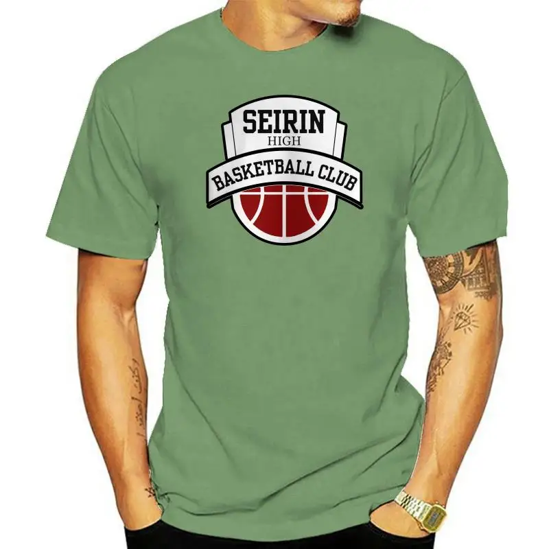 Kuroko No Basketballer Logo Seirin High Anime Manga T Shirt Tee T-shirt Novelty Cool Tops Men's Short Sleeve Tshirt