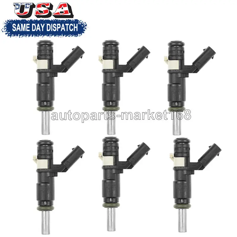 6x A2720780249 Fuel Injectors Fits For 2006 2007 Mercedes-Benz C280 3.0L V6