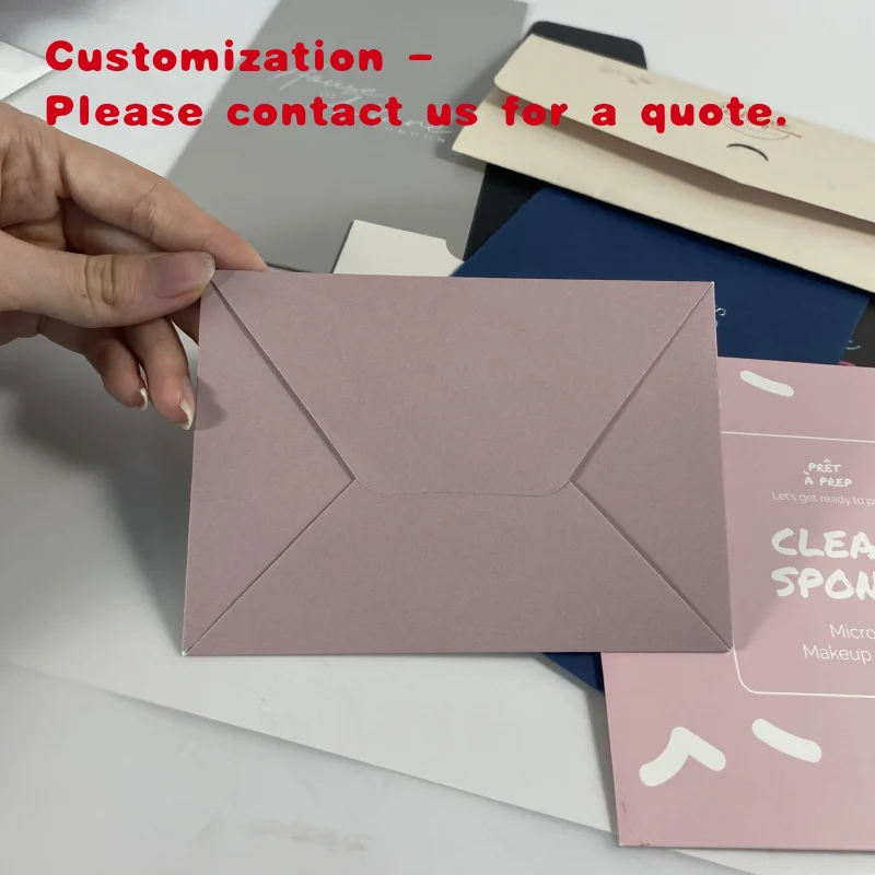 

custom.Fangda Printing Blank Folded Card Handmade Kraft Cardboard Cartoon Envelope With Letter Seal