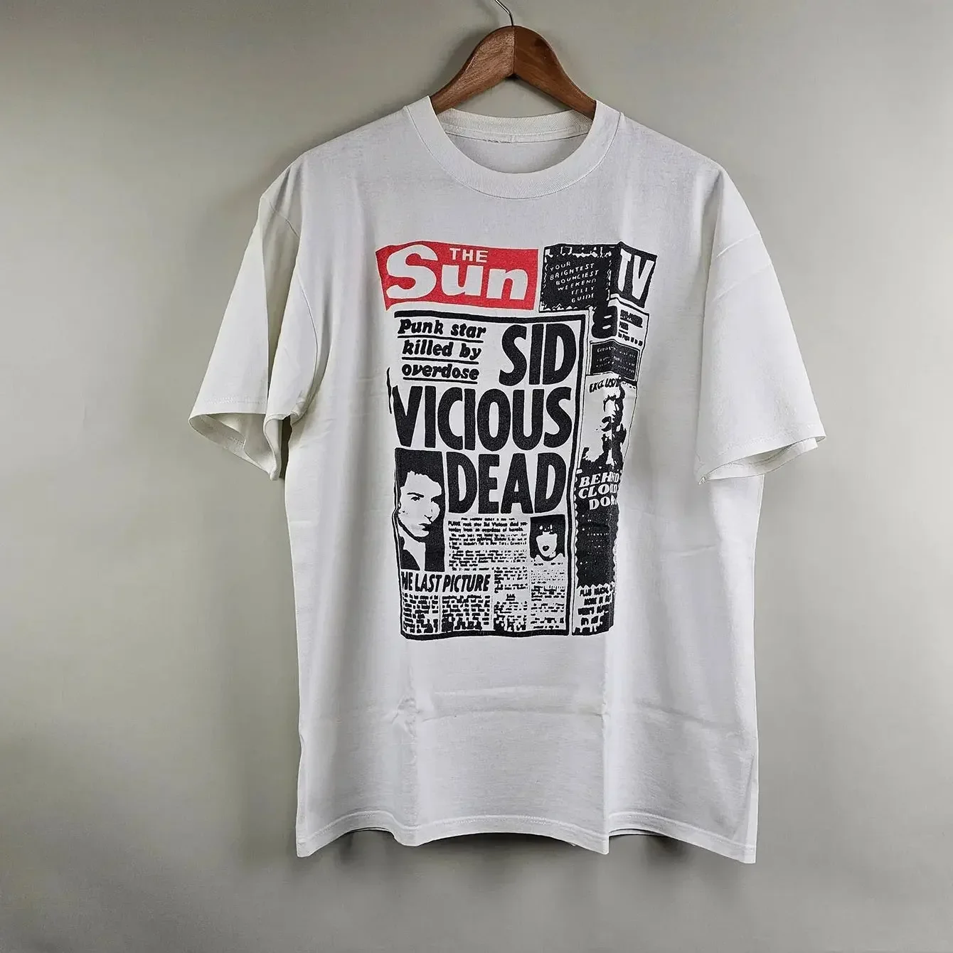 Vintage Punk Rock of The Sex Pistols Sid Vicious Print Classic Cotton Printed Casual T-shirts for Both Men and Women Summer Tops