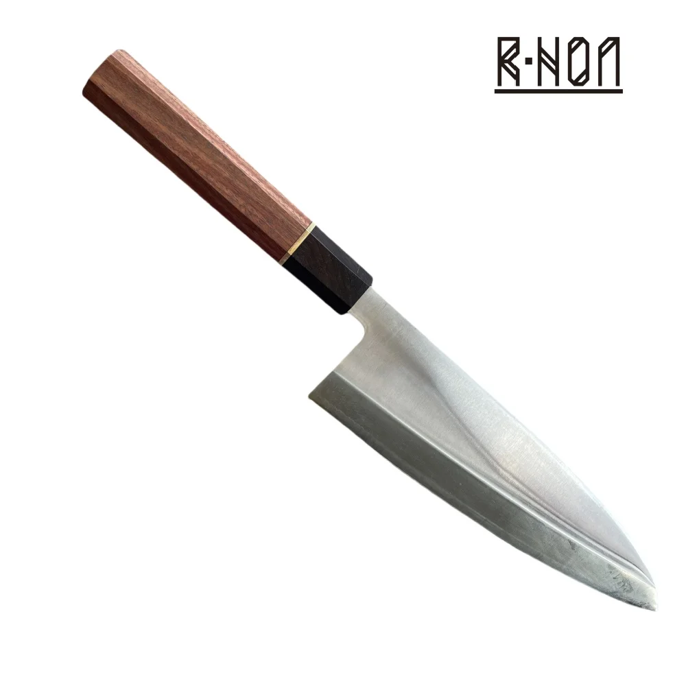 RHON 9INCH Japanese Deba Knife S/S5Cr15Mov Steel Single Edge Salmon Fish Head Chopping Slicing Meat Vegetable Cutting Knives