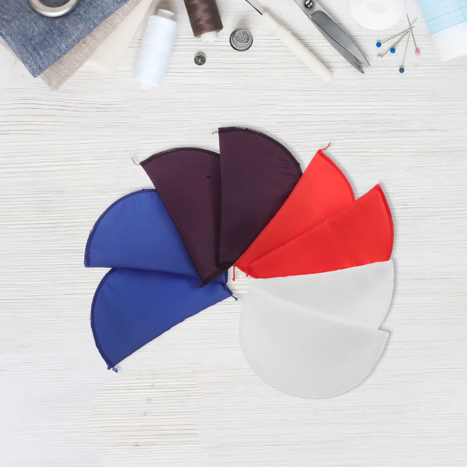 

4Pairs Shoulder Pads Sponge Covered Set-in Universal Shoulder Enhancer for Blazer Suit Coat Jacket Clothes Sewing Accessories