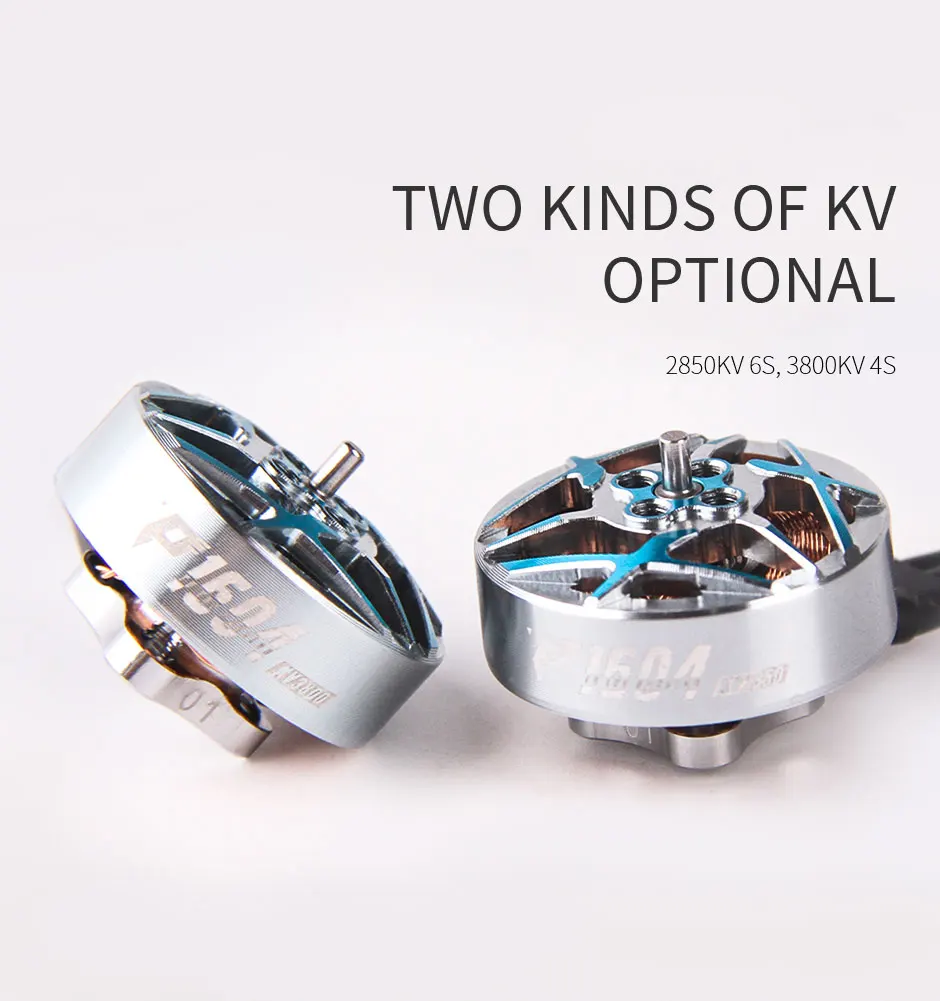 4PCS T-MOTOR P1604 KV2850 6S/KV3800 4S Bürstenlosen Motor 1,5mm Welle 9*9mm Löcher Für RC FPV Freestyle 3,5 zoll Sub 250g Drone – Detail 4