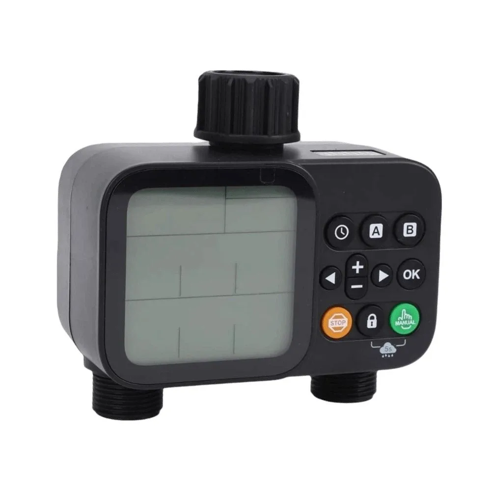 IPX5 Waterproof Digital Water Flow Meter EU Brass Inlet Water Consumption Test Meter Accurate Multifunctional