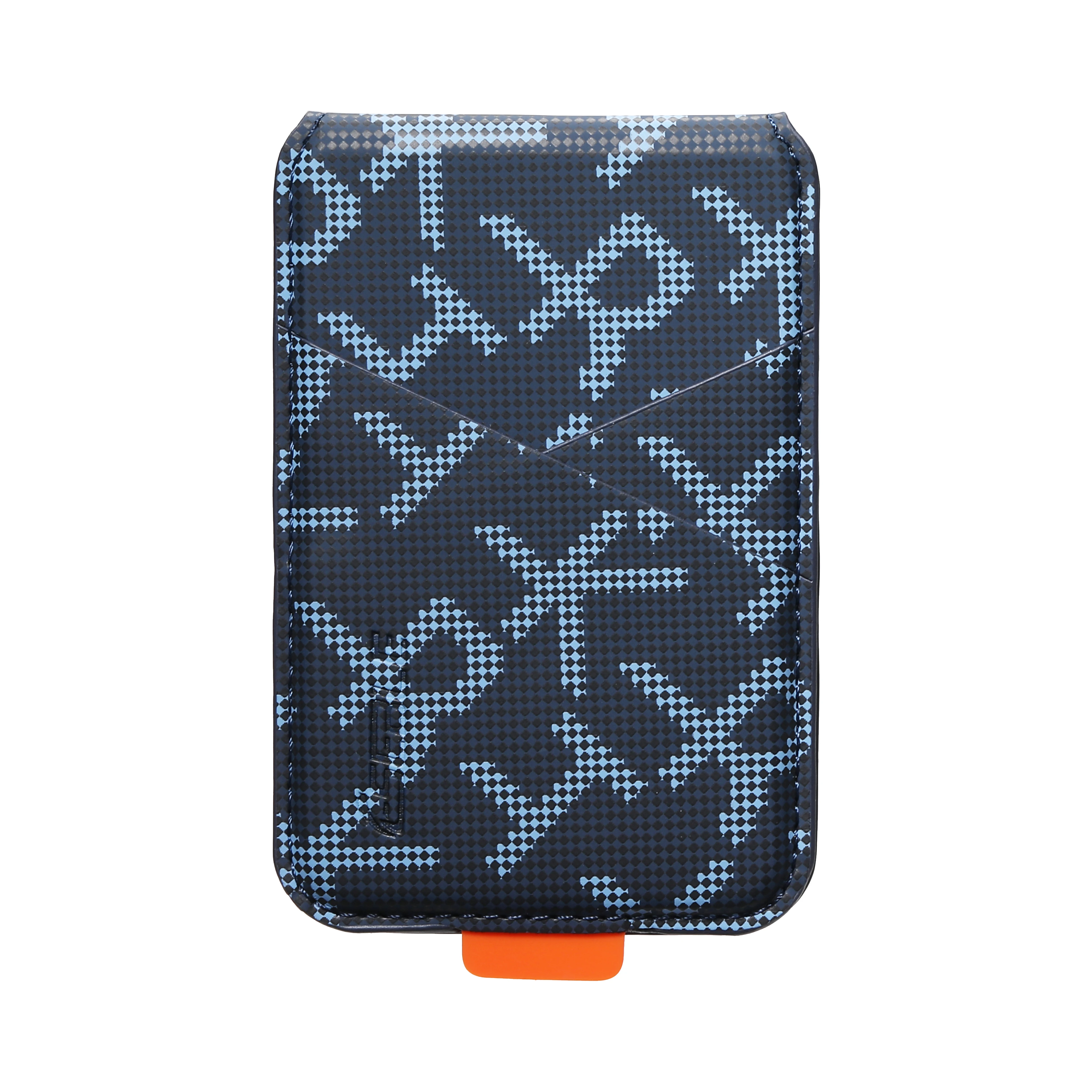 Business Letter Leather Wallet Card Holder Bag for MagSafe For iPhone&Samsung Galaxy Accessories With Slim Geometric Design Gift view 3