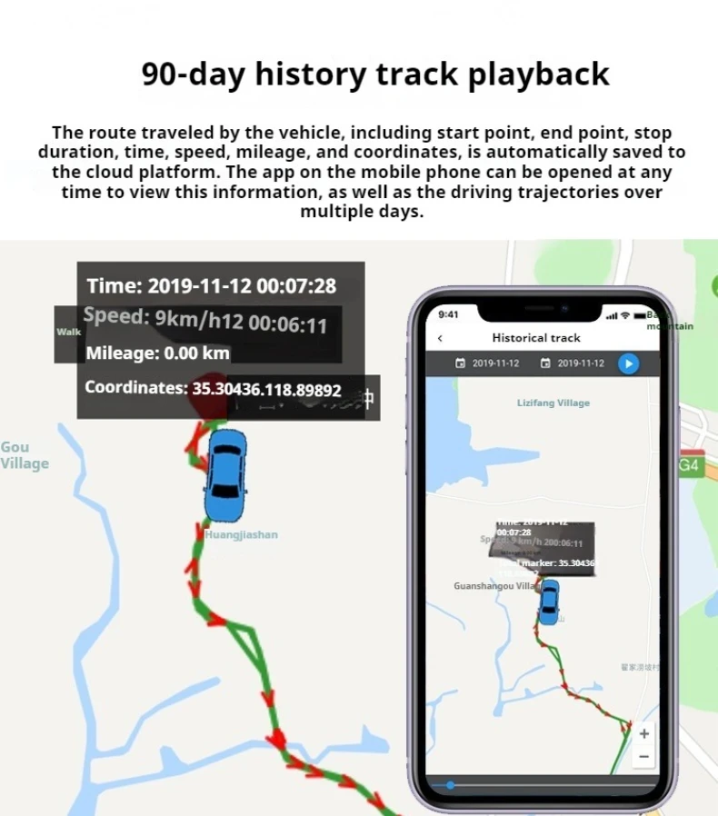 Car OBD2 GPS Tracker Locator Anti-theft equipment for Cars Anti-loss equipment Smart Tracker Finder Power-off Alarm