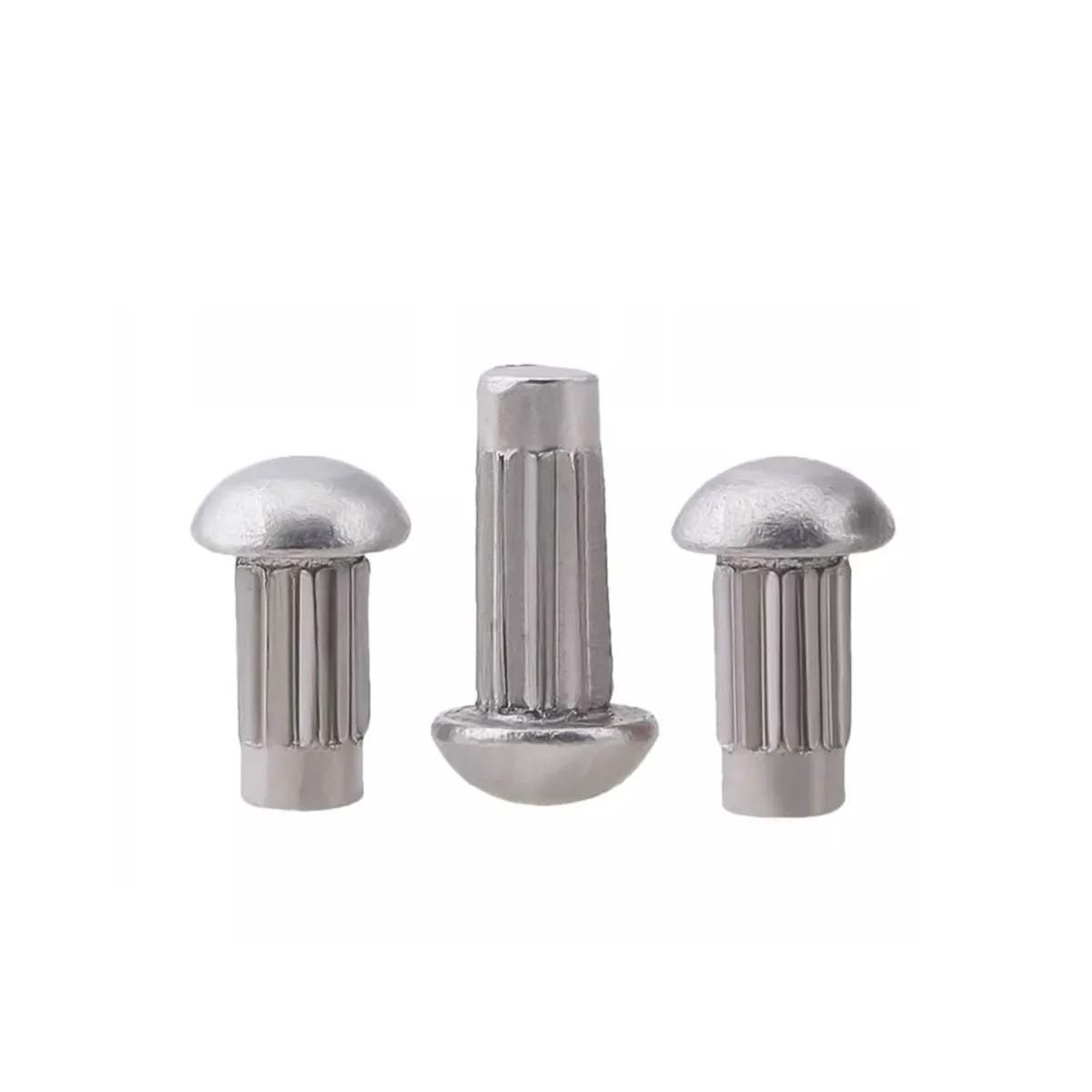 

304 Stainless Steel Half Round Head Straight Embossed Solid Rivet M1.6M2M2.5M3M4M5