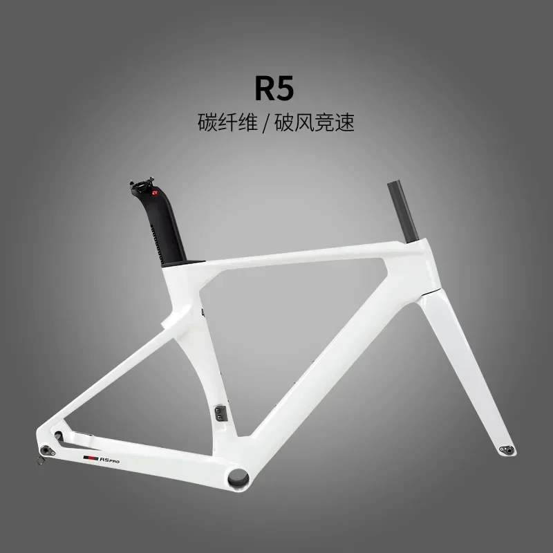 TWITTER R5/R10 Carbon Fiber Road Bike Rack, Disc Brake Barrel Shaft Internal Routing Pneumatic Breaking Wind Racev 43.5/54/56cm