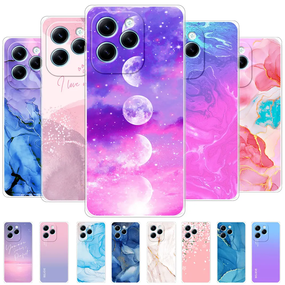 Para Infinix Hot 40 Pro Funda de silicona transparente suave Funda de teléfono para Infinix Hot 40i Funda protectora Coque Infinix Hot 40 X6836 Funda