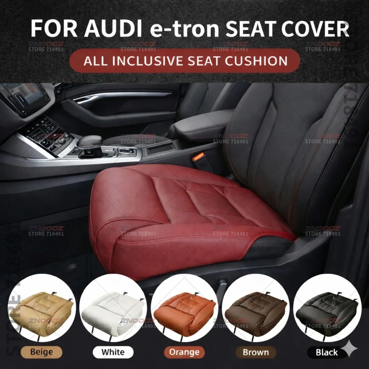 

Подушка-удлинитель для поддержки ног в сиденье Audi e-tron, накладка на сиденье из пены с эффектом памяти, аксессуары для интерьера