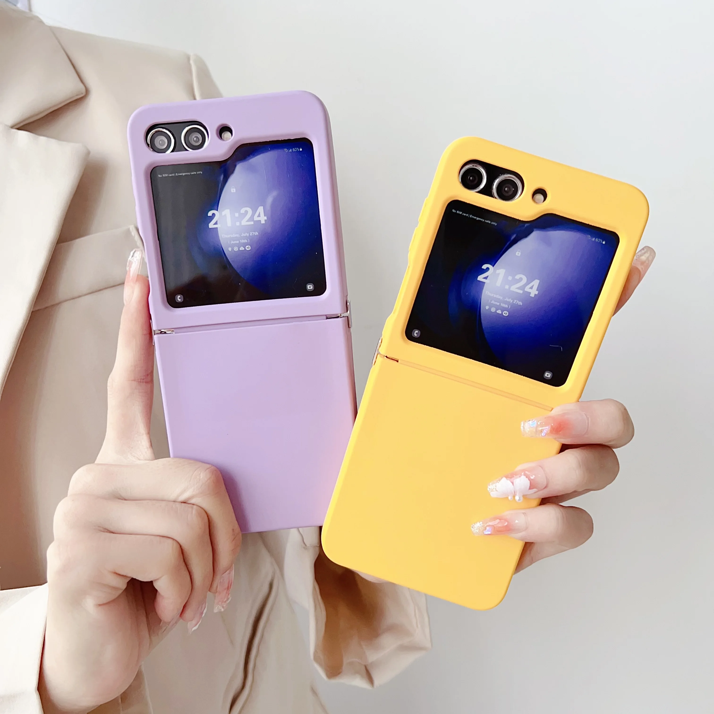 Koreanische Luxus Soft Edge Anti Slip Soft TPU Handy hülle für Samsung Galaxy Z Flip5 Hülle für Galaxy Z Flip5 Hülle Z Flip5 5 Capa
