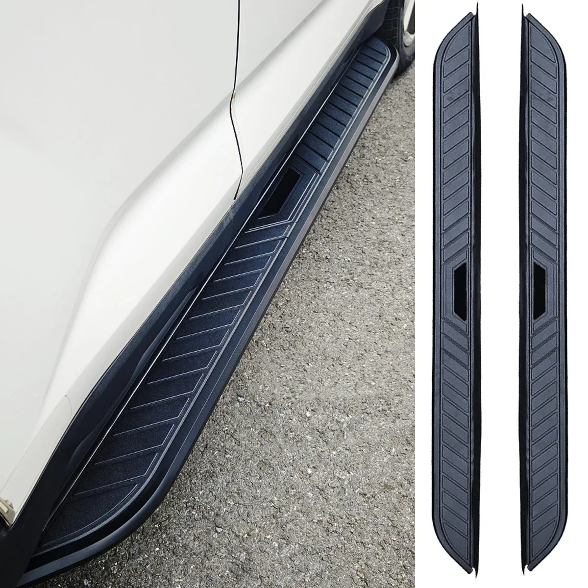 New! 2pcs fit for Ford Explorer 2020-2024 Side Step Running Board Aluminium Pedal (with Brackets)