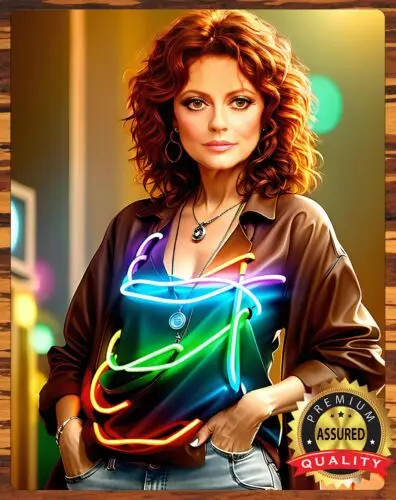 Susan Sarandon  - Painting - Art To Be Signed - Metal Sign