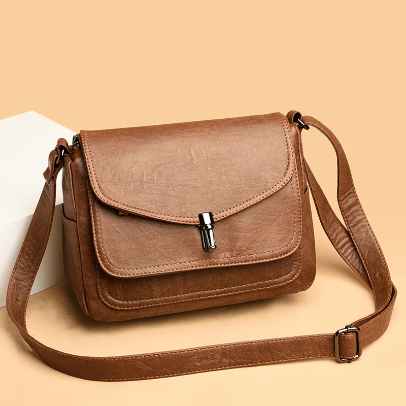 High Quality Leather Purses and Handbags Fashion Women Shoulder Bags Luxury Designer Handbag Flap Ladies Crossbody Bags Tote Bag