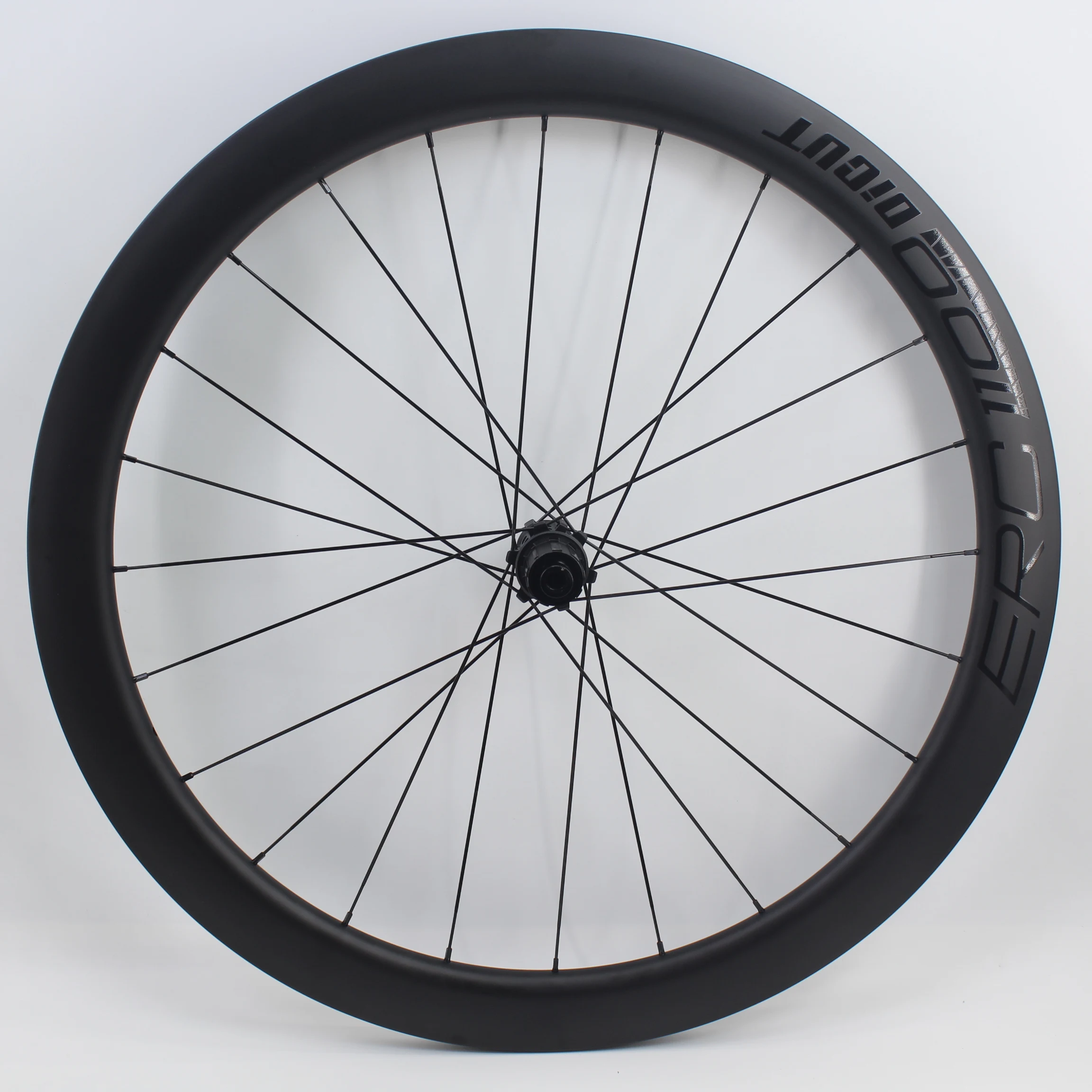 Full Carbon Fibre Bicycle Wheelset 700C Road Bike Matt UD Thru Axle Center Lock Disc Brake Tubular Clincher Tubeless Rims New