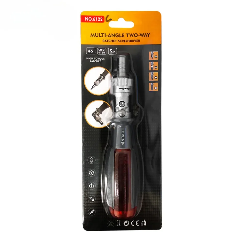 ラチェットドライバーセット S2 デュアルヘッドバッチビット曲げ可能なプラム UY 三角形六角ホーム修理形状ドライバー