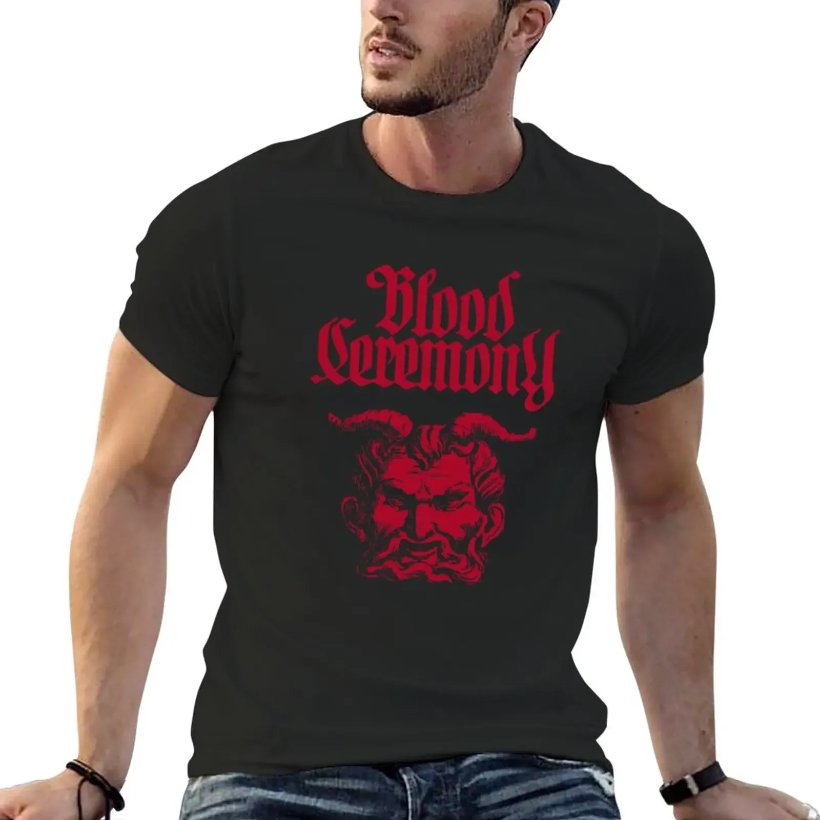 New Trending Of Blood Ceremony T-Shirt T-shirt short customized t shirts Anime t-shirt Short sleeve tee men